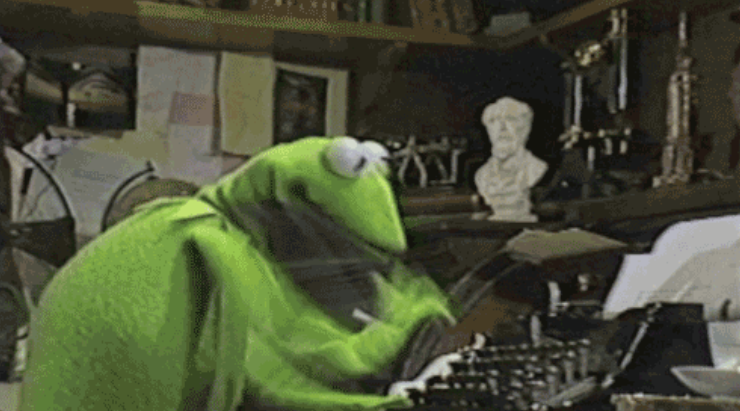 frog typing.